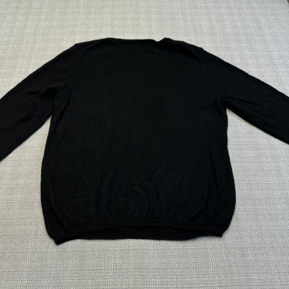 Charter Club 100% Cashmere Sweater Womans Large Black Cozy Soft Luxury - Picture 3 of 7